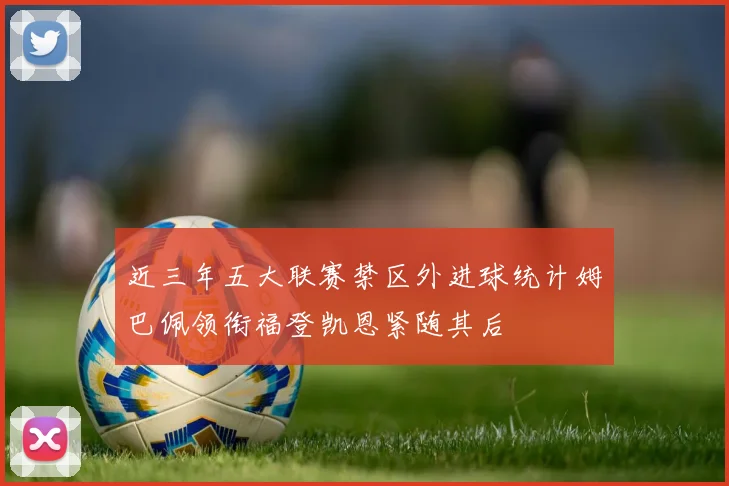 近三年五大联赛禁区外进球统计姆巴佩领衔福登凯恩紧随其后